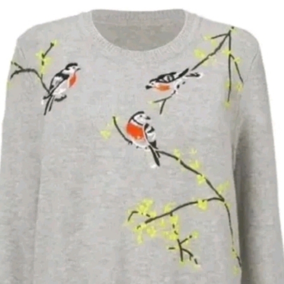NWT | CAbi 4482 Songbird Heather Gray Pullover SZ XL - Picture 4 of 8